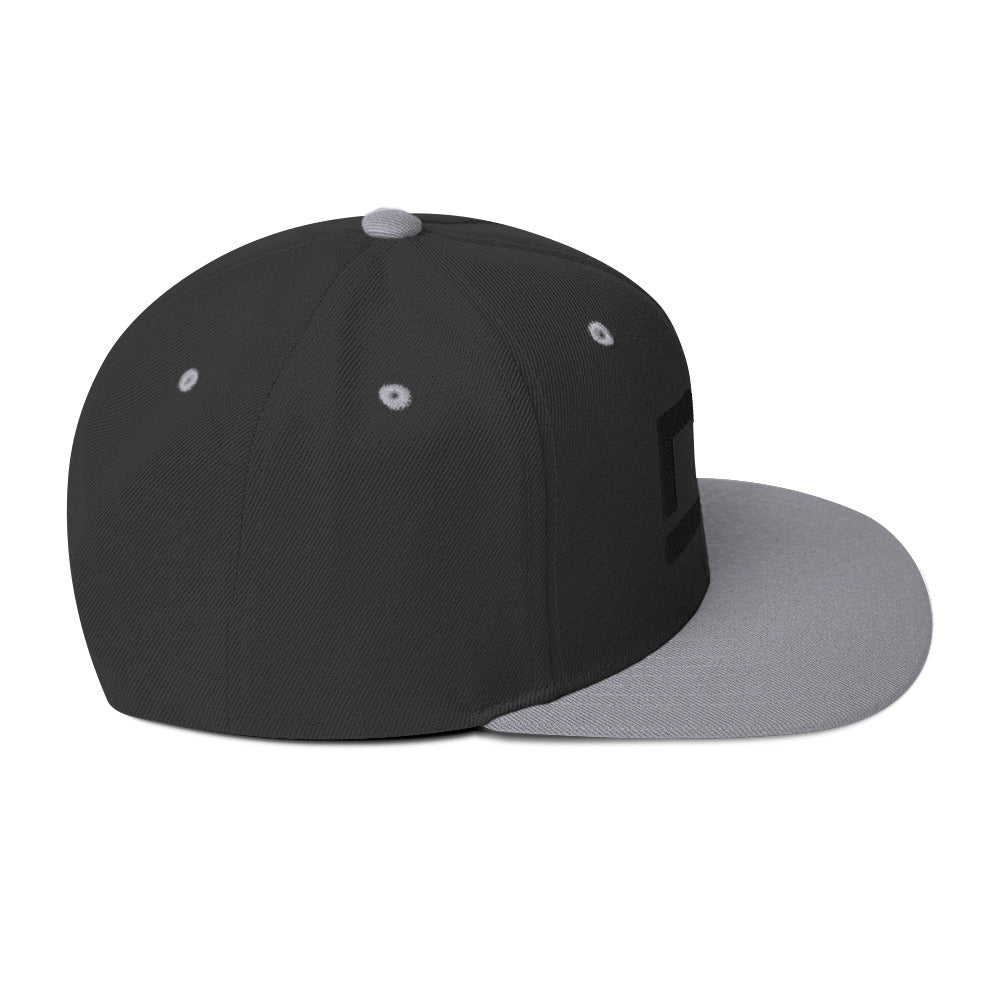 Diamante Grezzo Dark Logo Snapback Hats