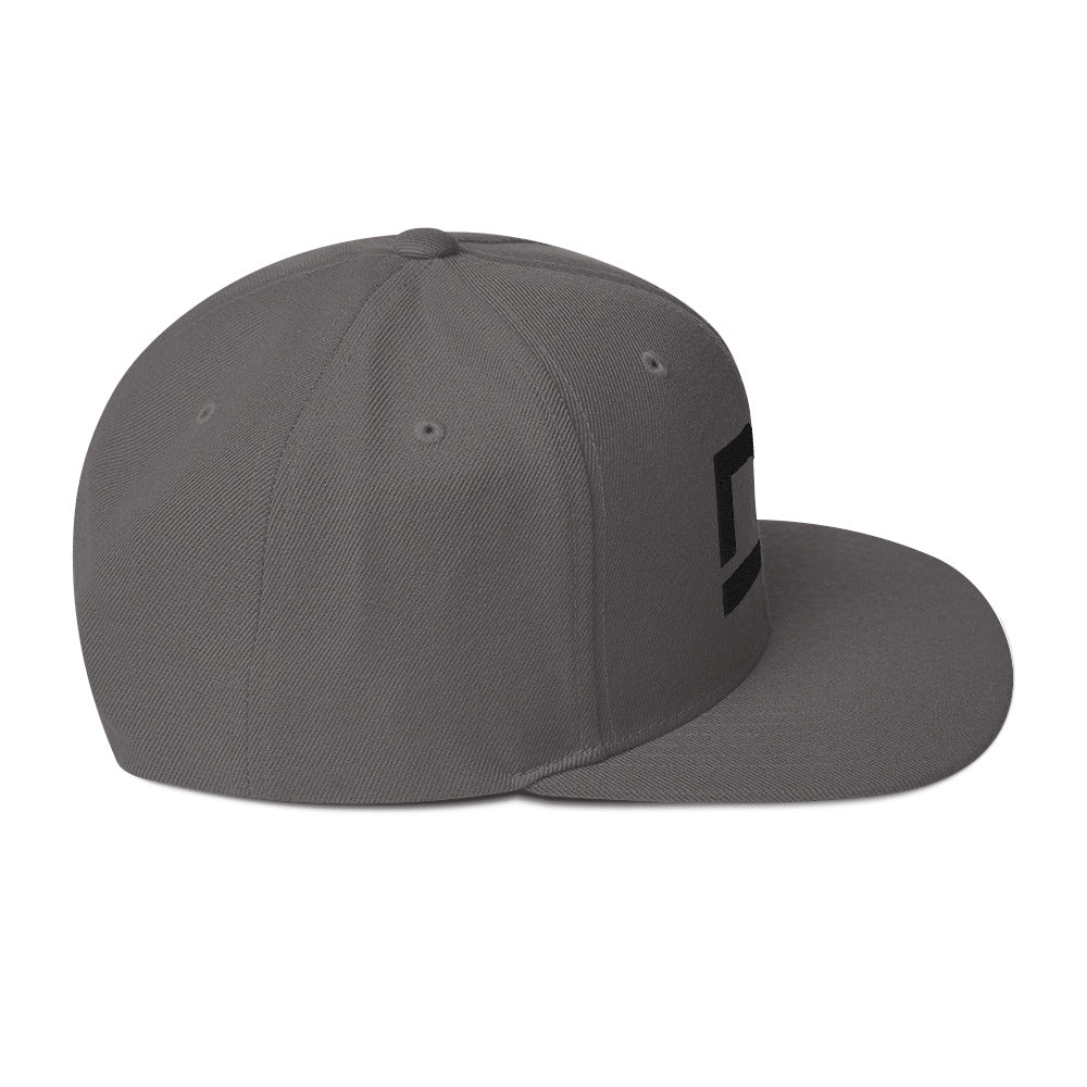 Diamante Grezzo Dark Logo Snapback Hats