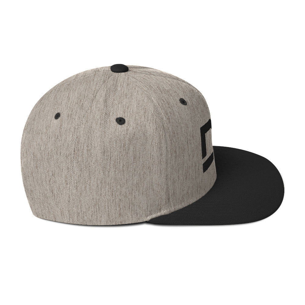 Diamante Grezzo Dark Logo Snapback Hats