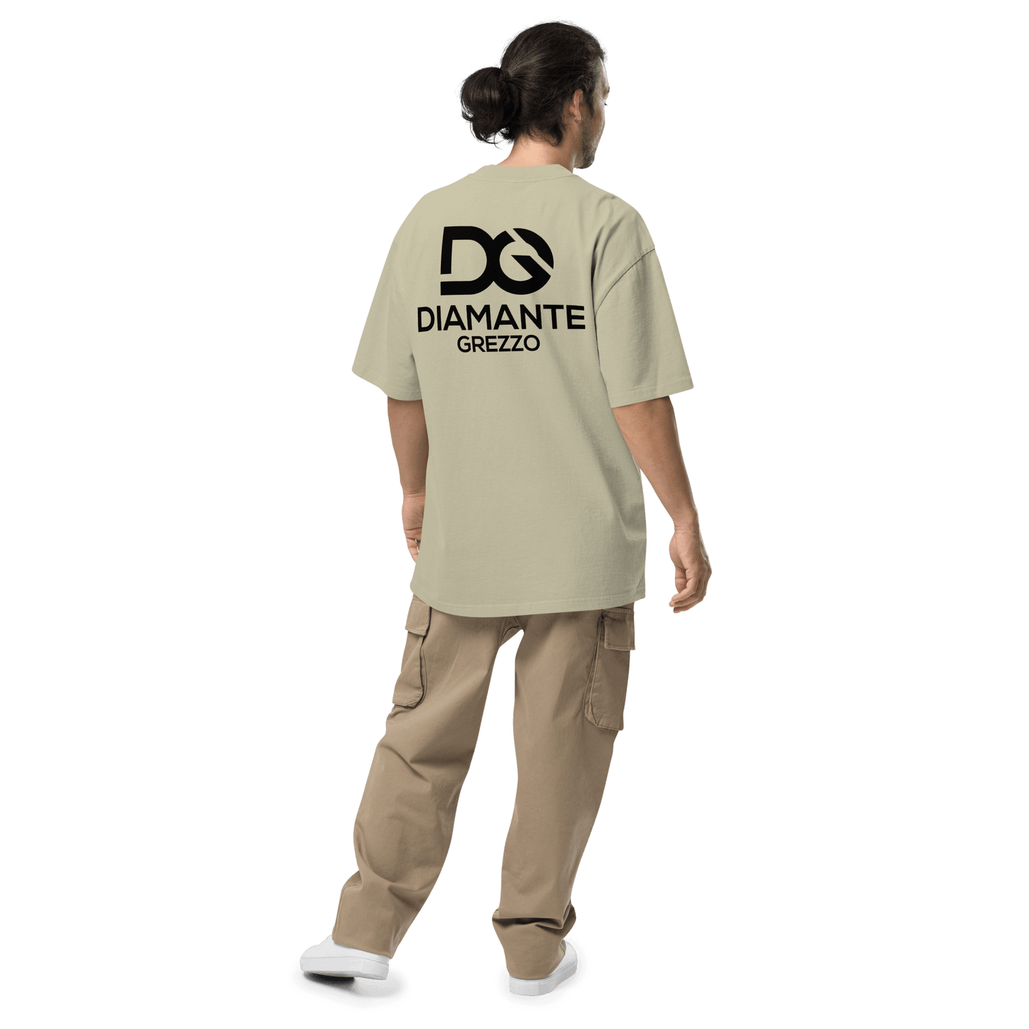 Diamante Grezzo Dark Logo Oversized Faded T-shirts