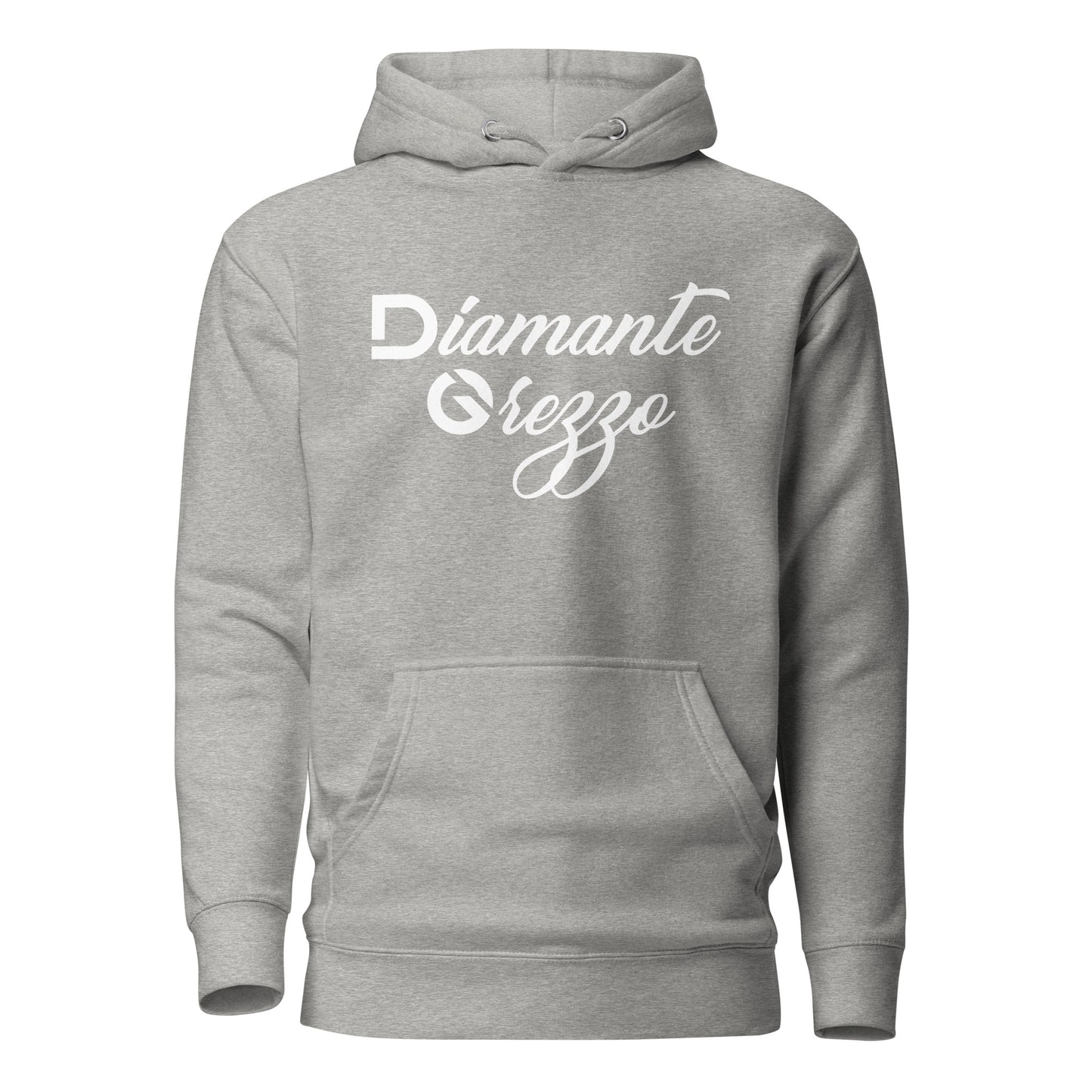 Premium Unisex Cursive Light Logo Diamante Grezzo Hoodies