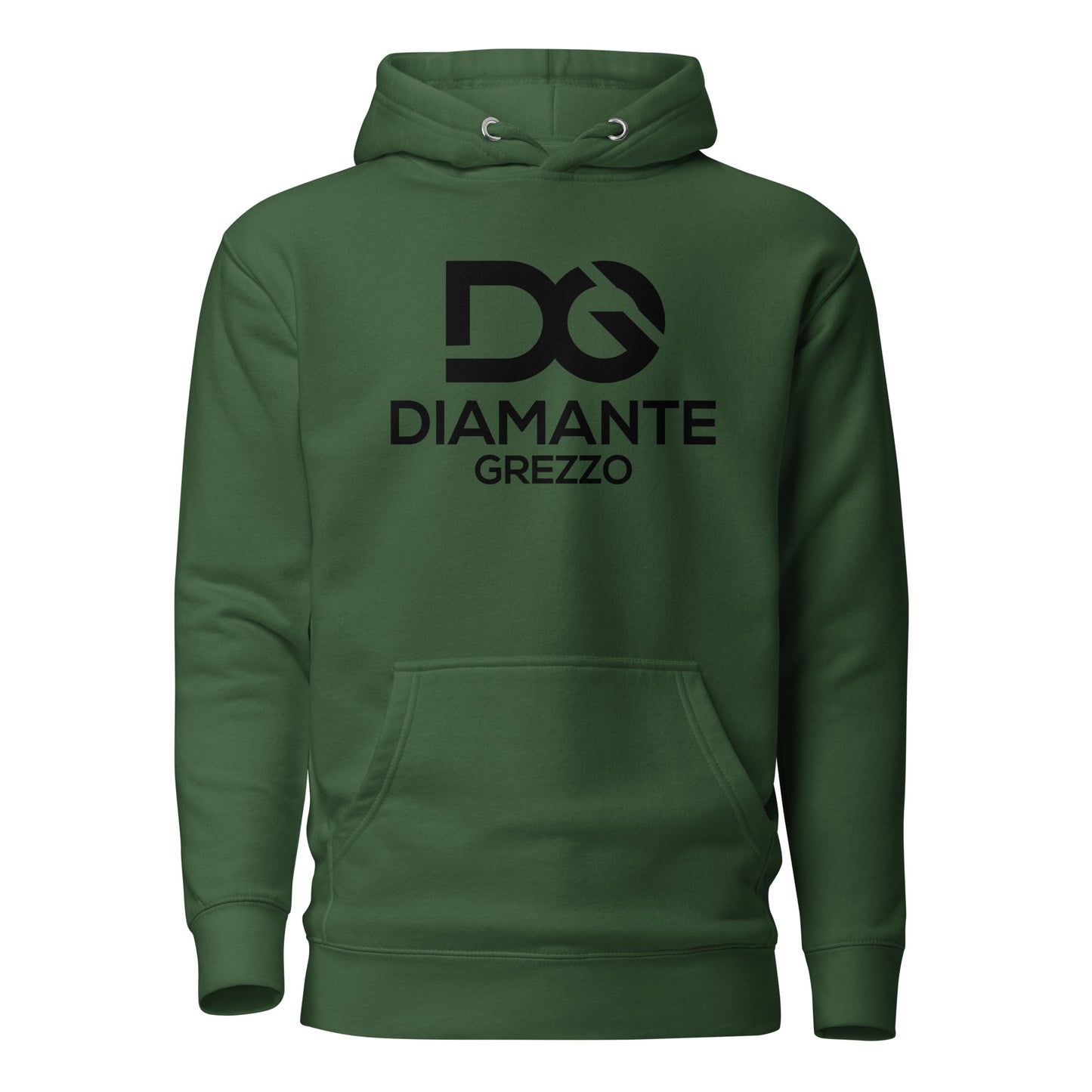 Premium Unisex Dark Logo Diamante Grezzo Hoodies