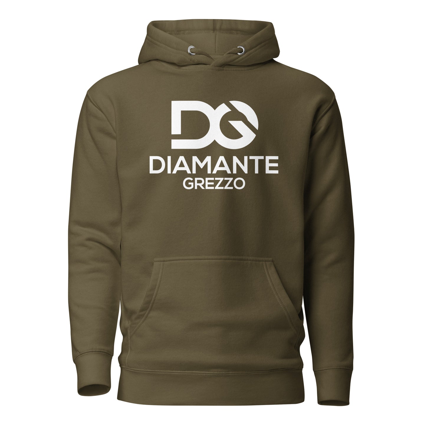 Premium Unisex Light Logo Diamante Grezzo Hoodies