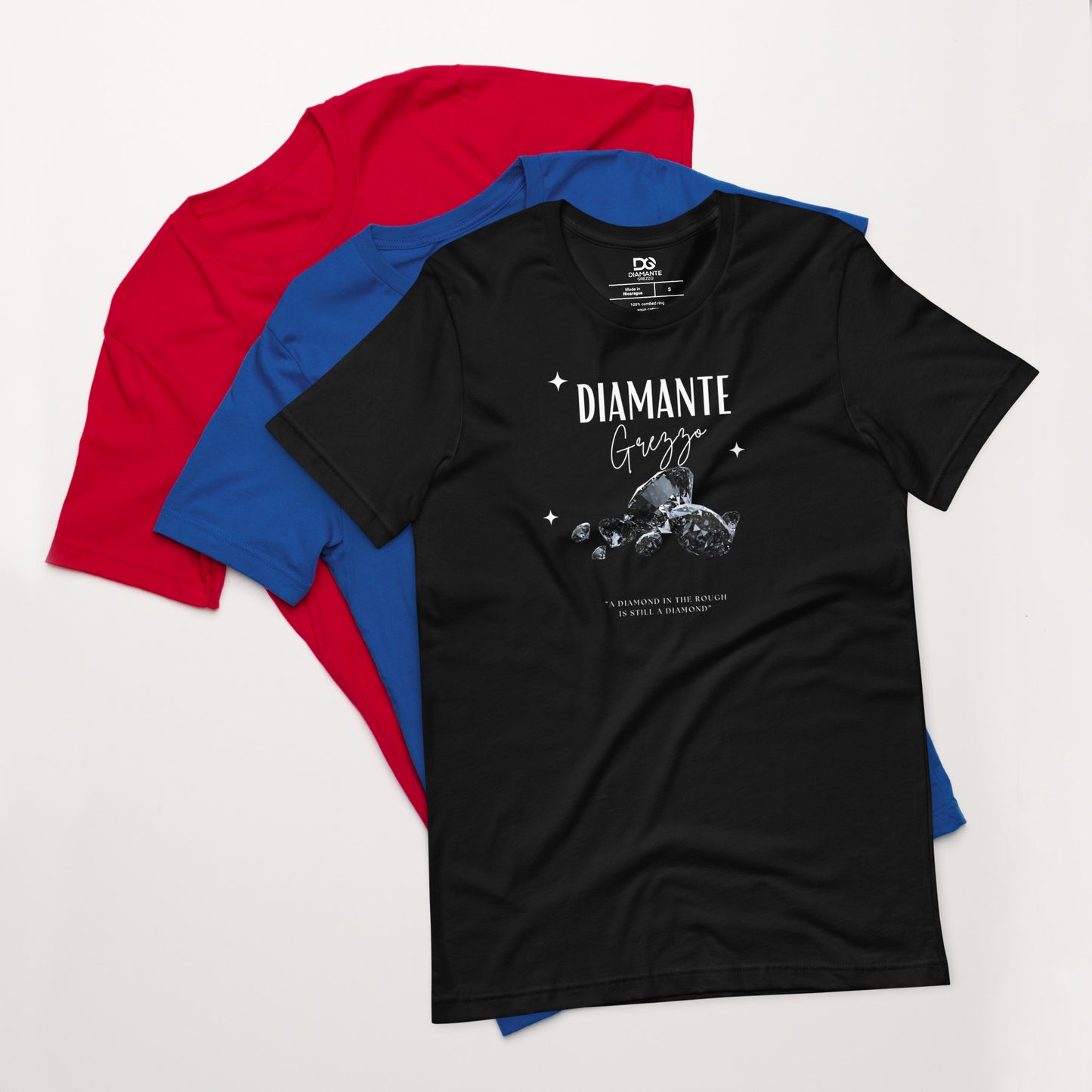 Diamond Unisex Light Logo Diamante Grezzo T-shirts