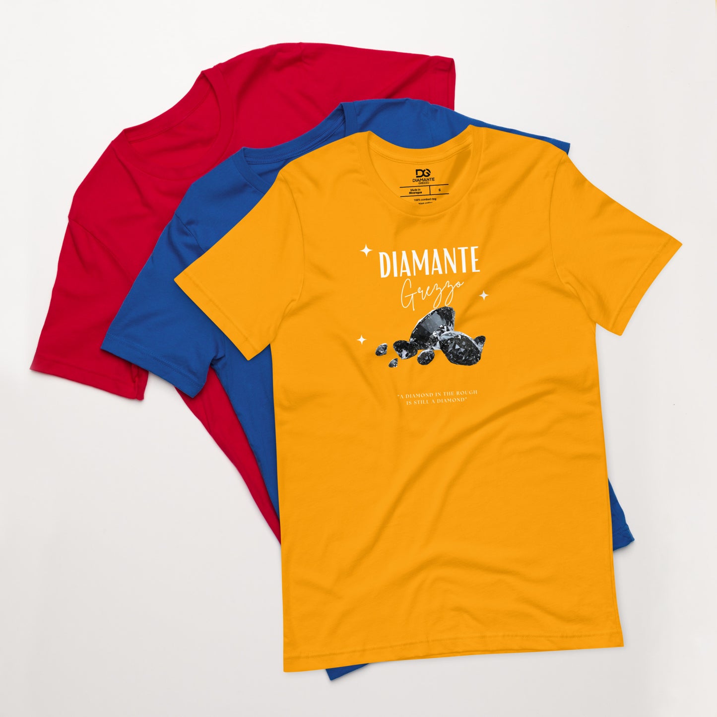 Diamond Unisex Light Logo Diamante Grezzo T-shirts