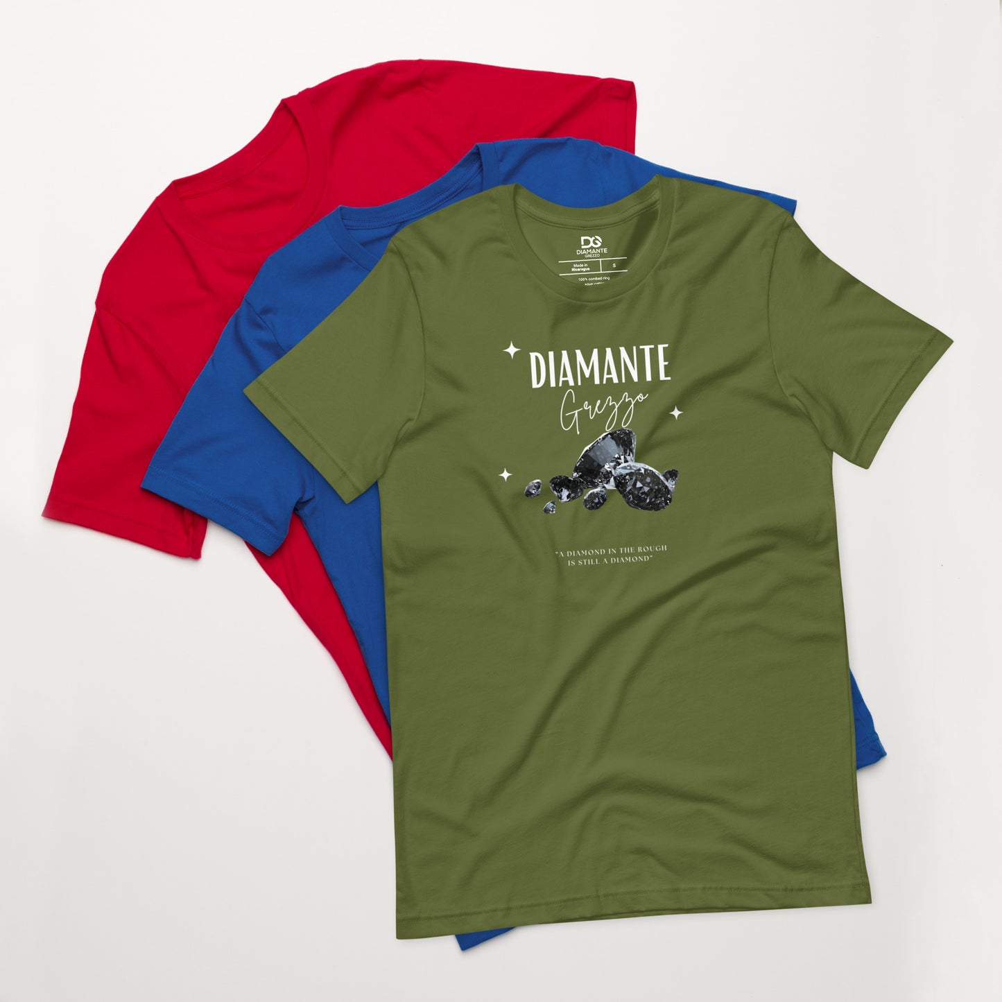 Diamond Unisex Light Logo Diamante Grezzo T-shirts