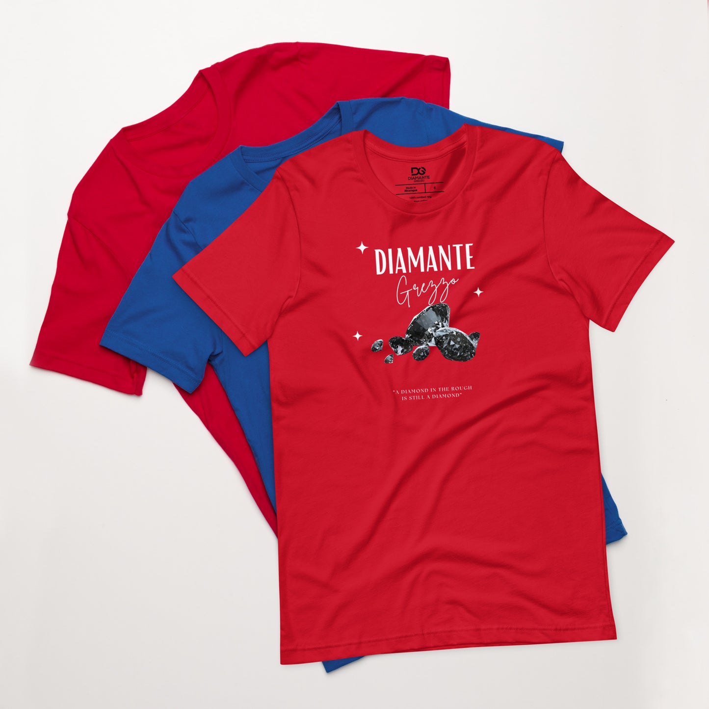 Diamond Unisex Light Logo Diamante Grezzo T-shirts