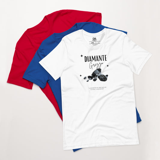 Diamond Unisex Dark Logo Diamante Grezzo T-shirts